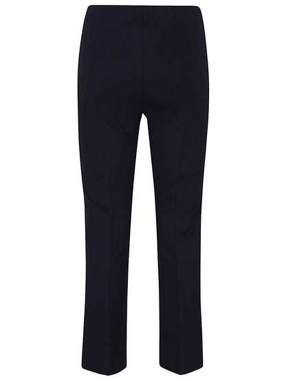 Flared cropped trousers