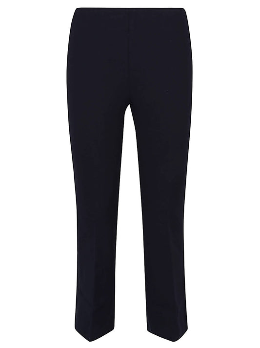 Flared cropped trousers