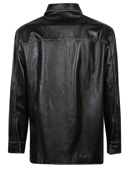 Anagram leather jacket