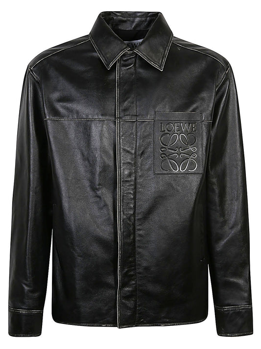 Anagram leather jacket