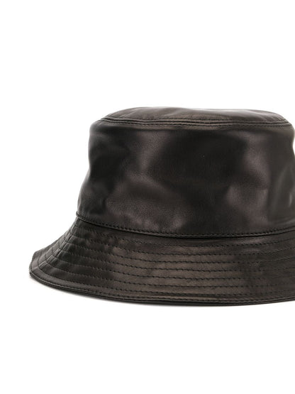 Leather fisherman hat