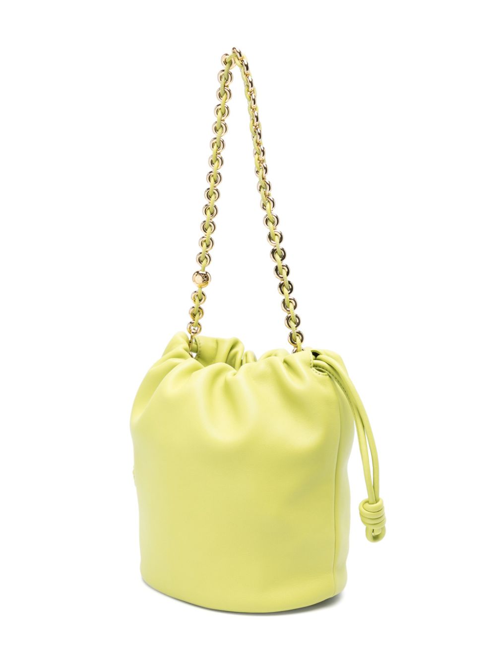 Flamenco leather bucket bag