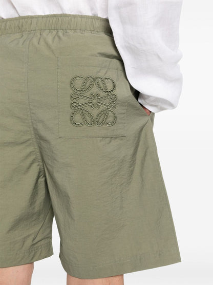 Cotton blend shorts