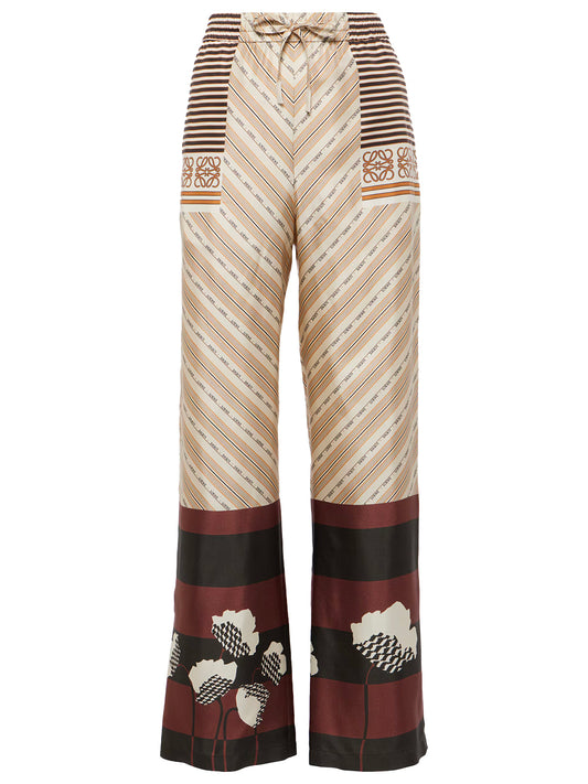 Silk pajama trousers