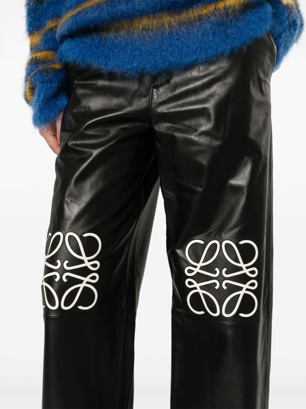 Anagram baggy leather trousers