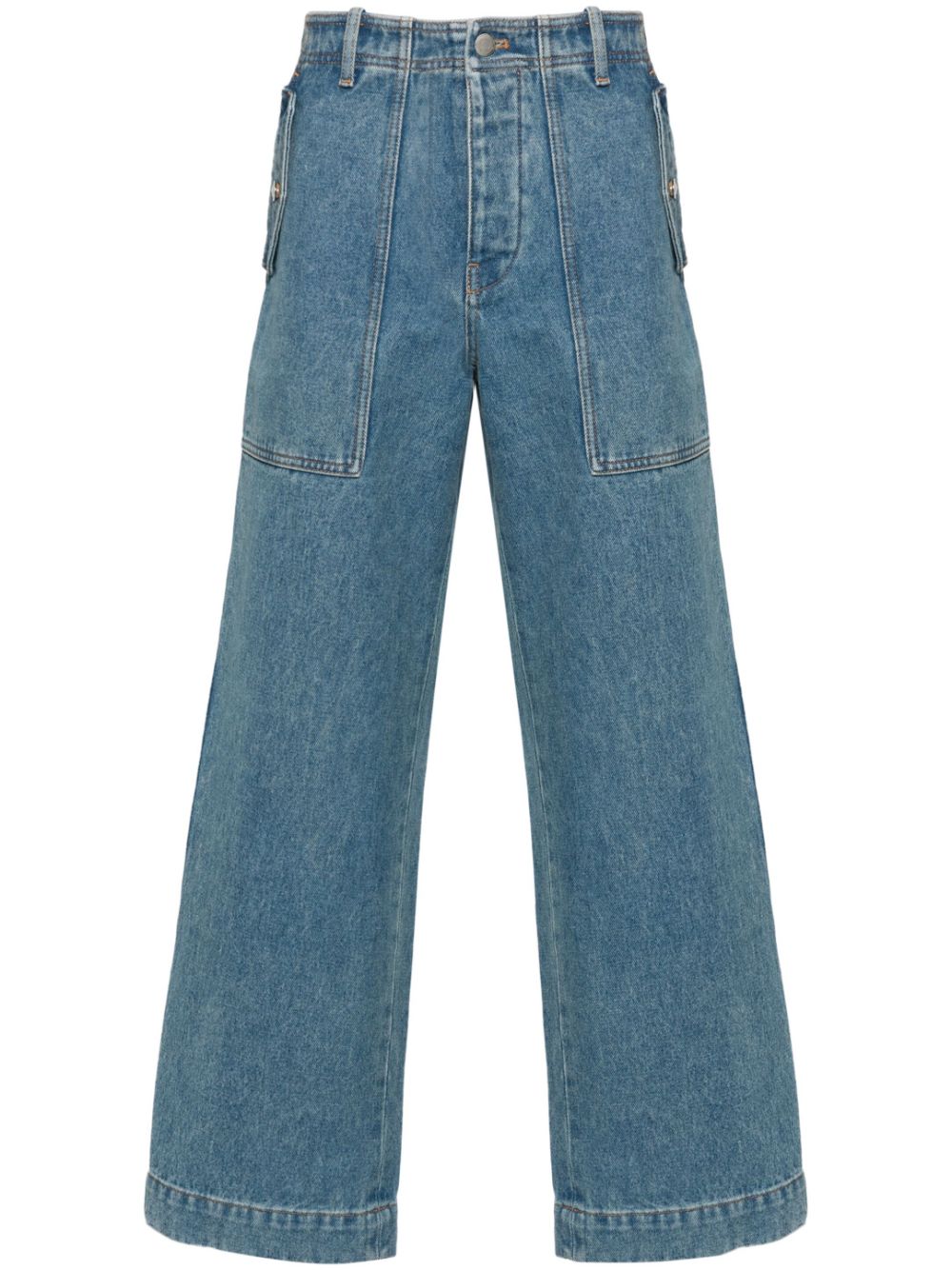 Workwear denim cotton jeans