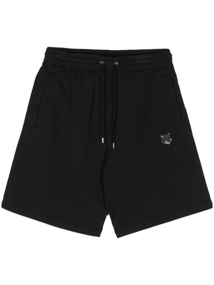 Bold fox head cotton shorts