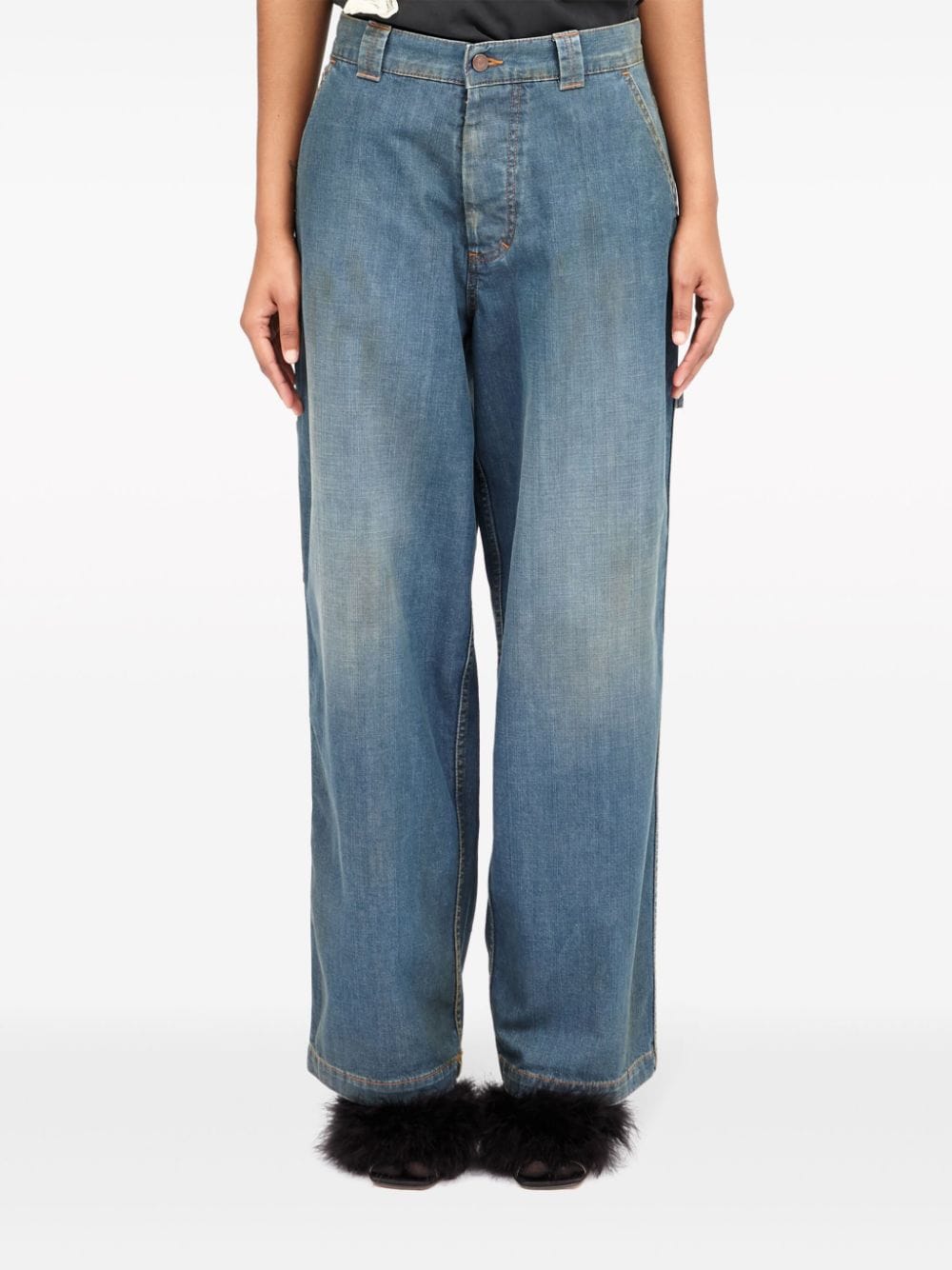 Denim cotton jeans