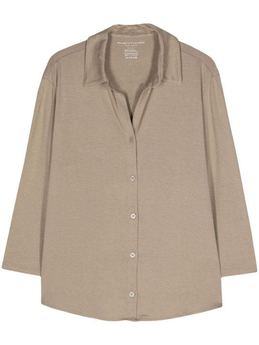 3/4 sleeve viscose shirt