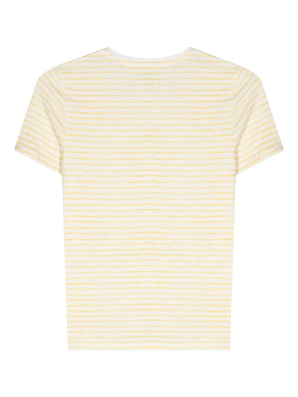 Striped linen blend t-shirt