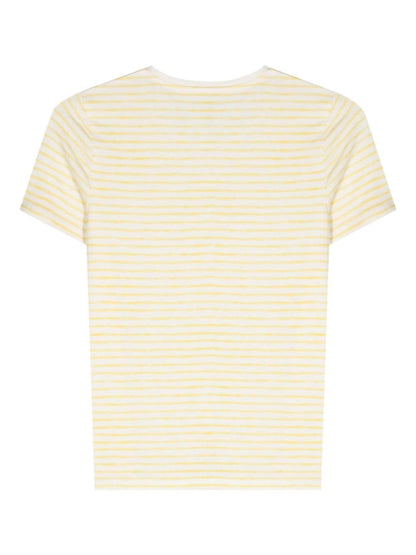 Striped linen blend t-shirt