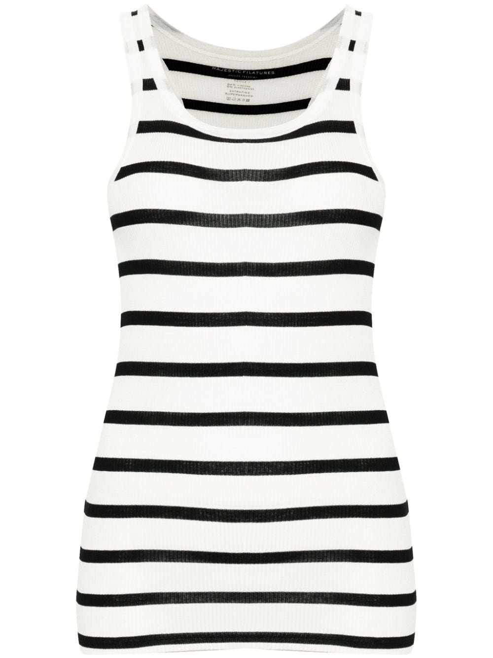 Striped ribbed tank top