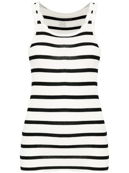 Striped ribbed tank top