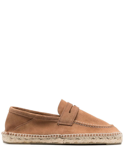 Hamptons suede loafers espadrilles