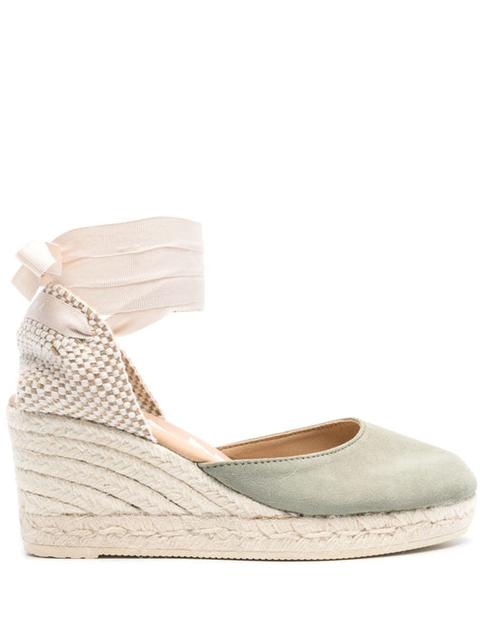 Hamptons suede low wedge espadrilles