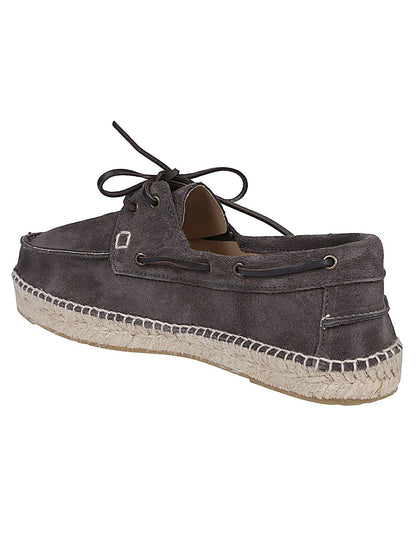 Hamptons suede boat-shoes espadrilles