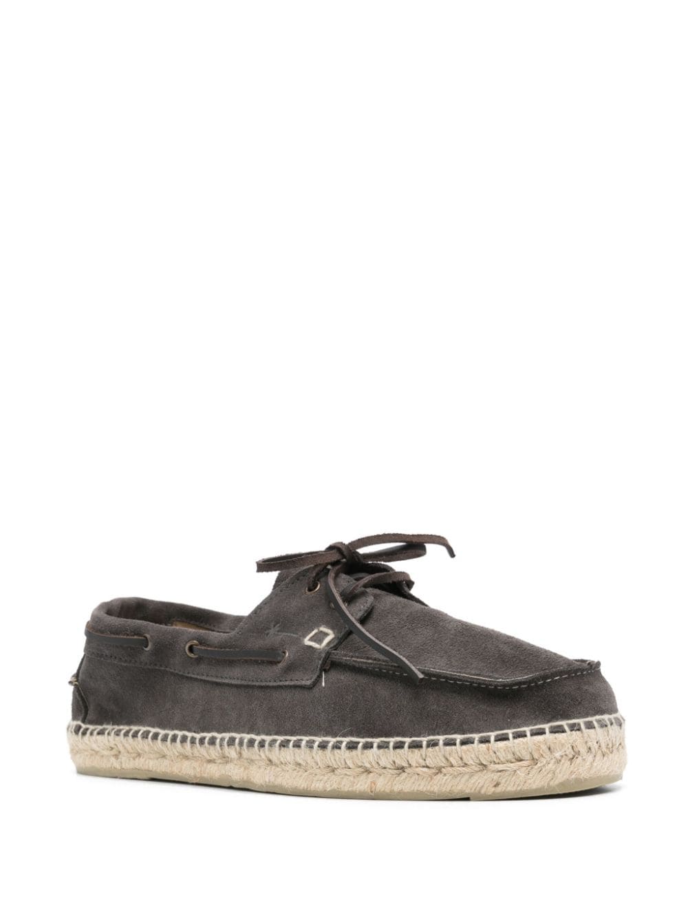 Hamptons suede boat-shoes espadrilles