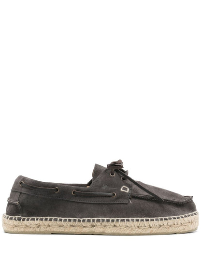 Hamptons suede boat-shoes espadrilles