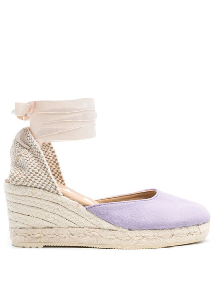 Hamptons suede low wedge espadrilles