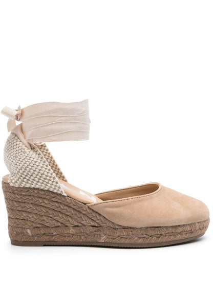 Hamptons suede low wedge espadrilles