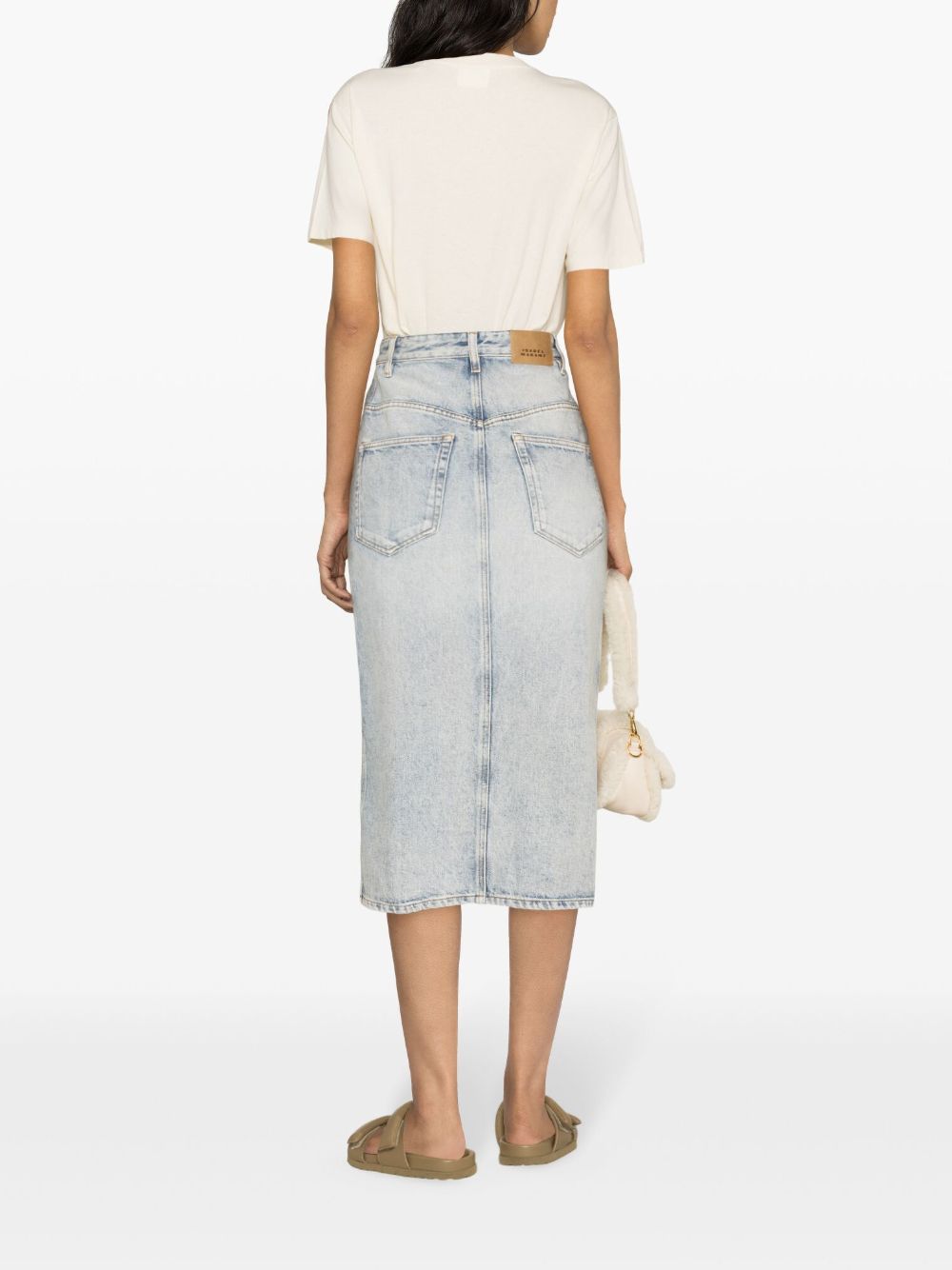 Vandy denim midi skirt