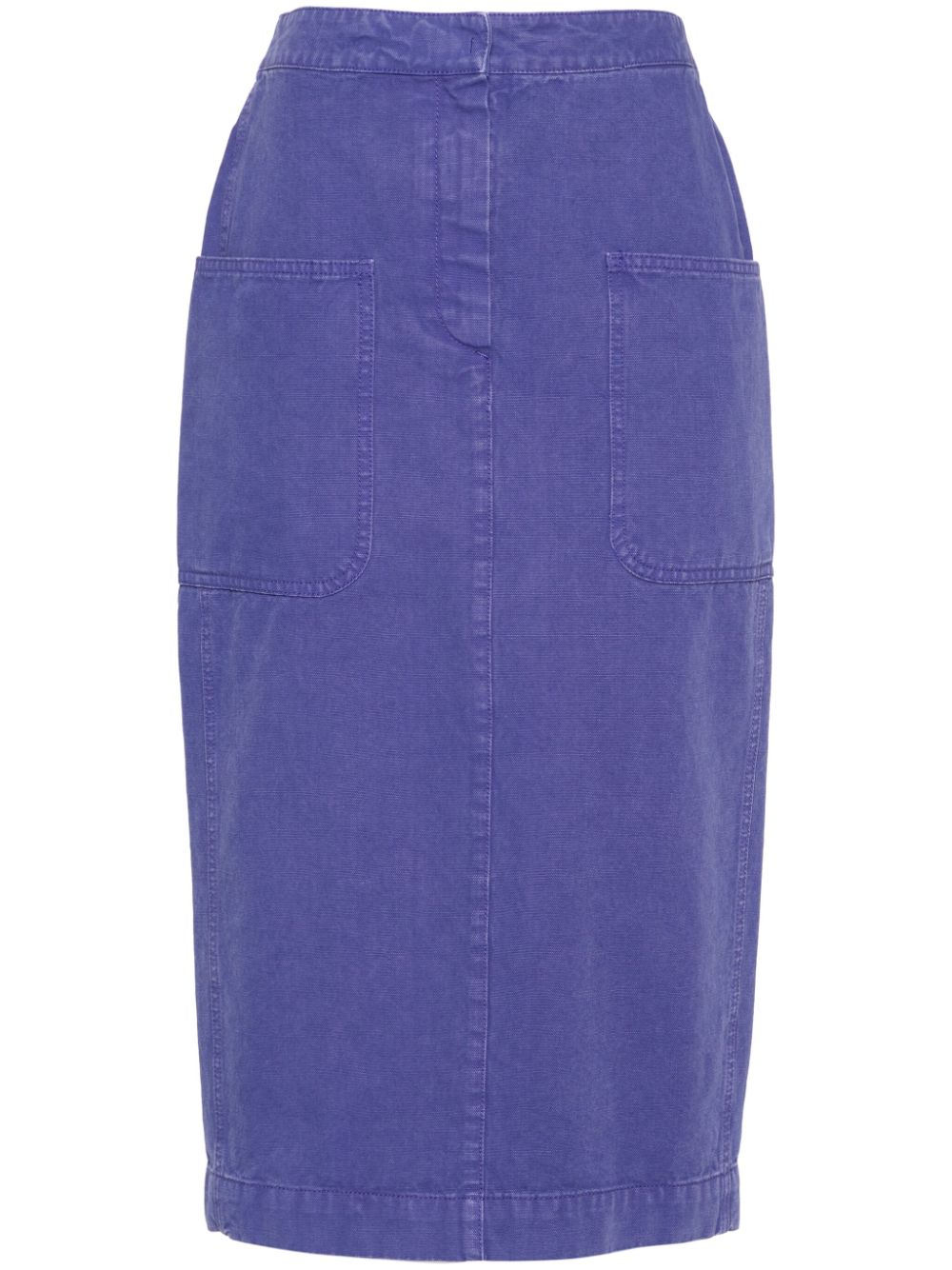 Cotton midi skirt