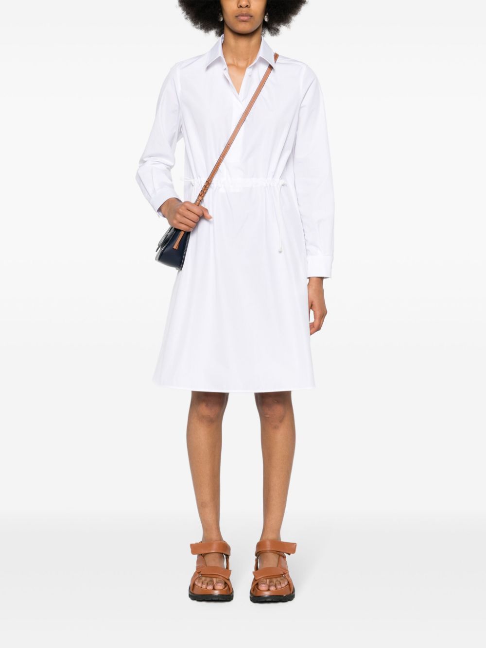 Cotton midi shirtdress