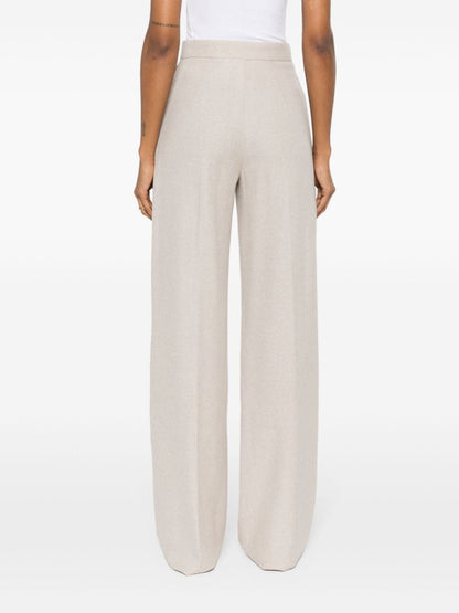 Cotton wide-leg trousers