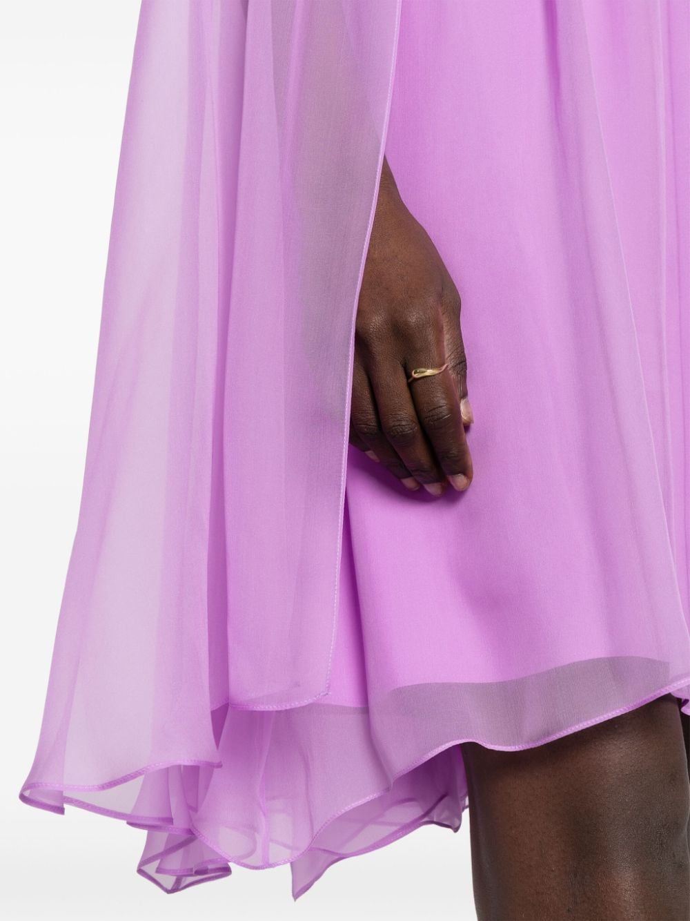 Silk midi dress