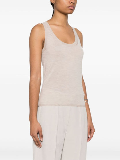 Cashmere tank top