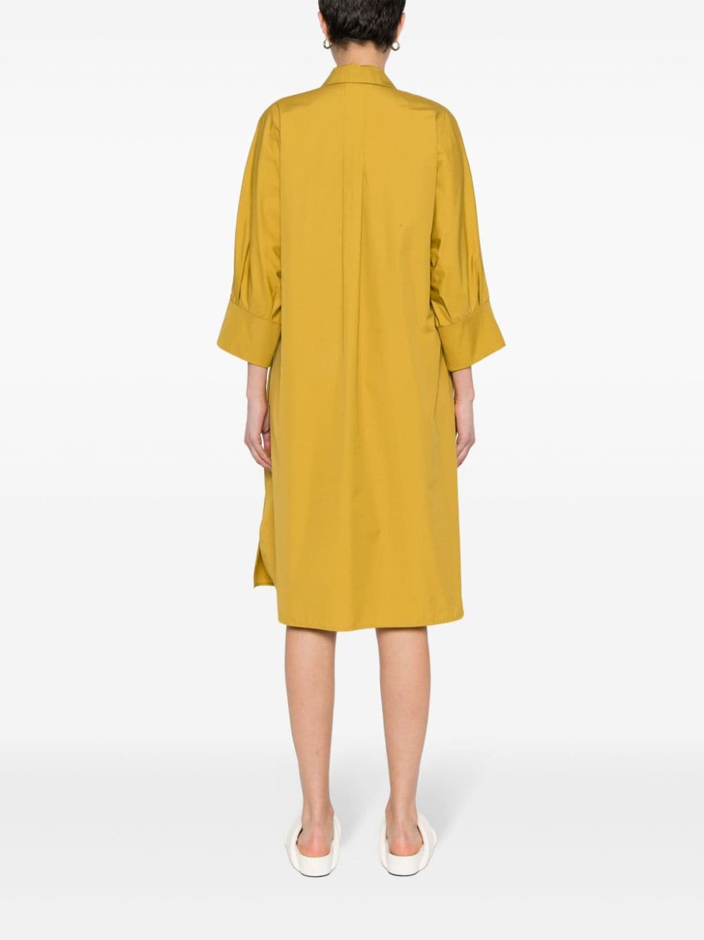 Cotton midi shirtdress