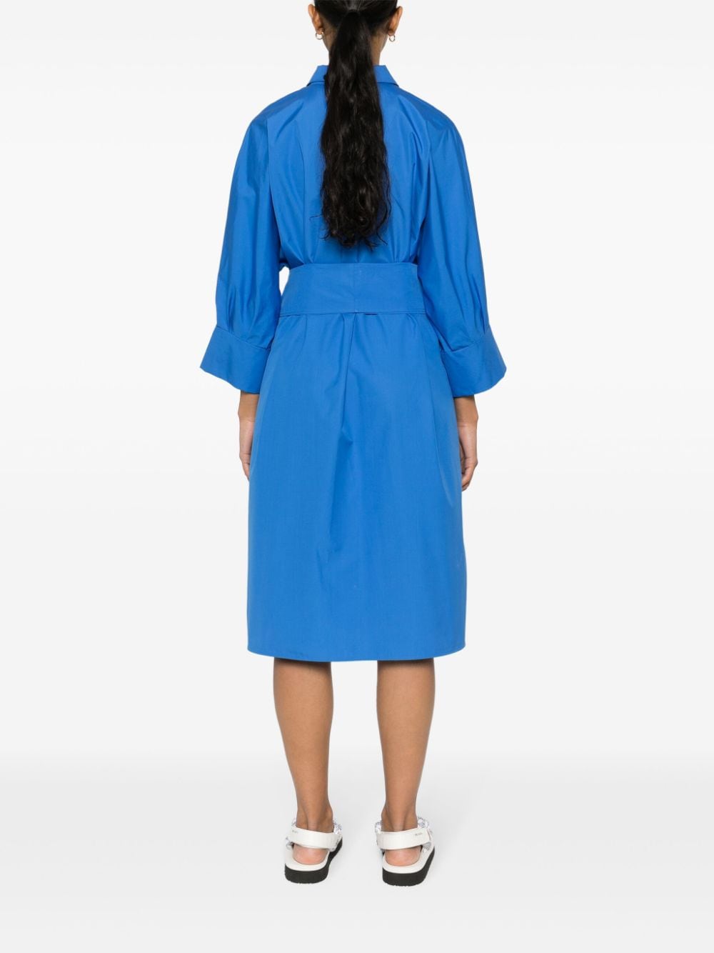 Cotton midi shirtdress