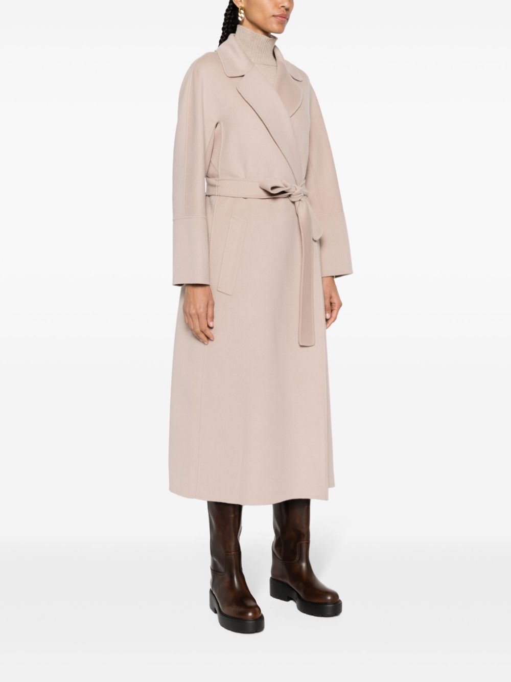 Wool belted coat