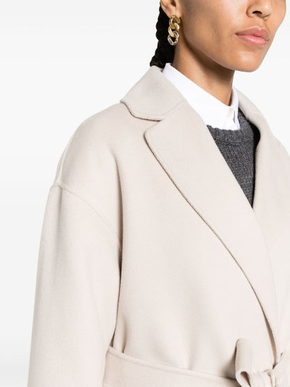 Wool belted coat