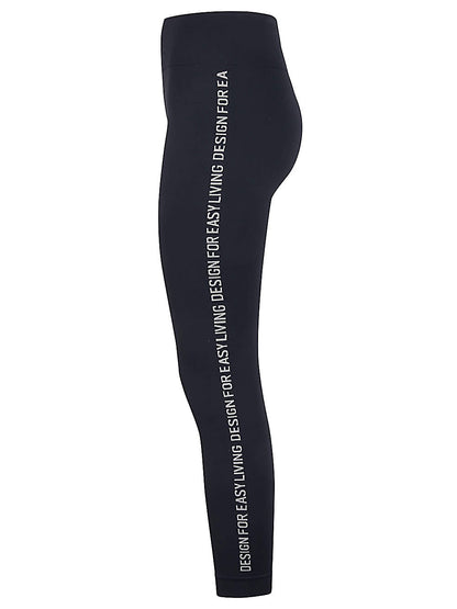 Logo nylon leggings