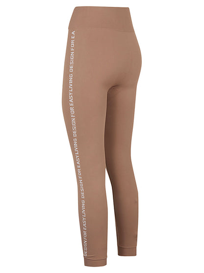 Logo nylon leggings