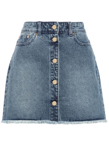 Denim mini skirt