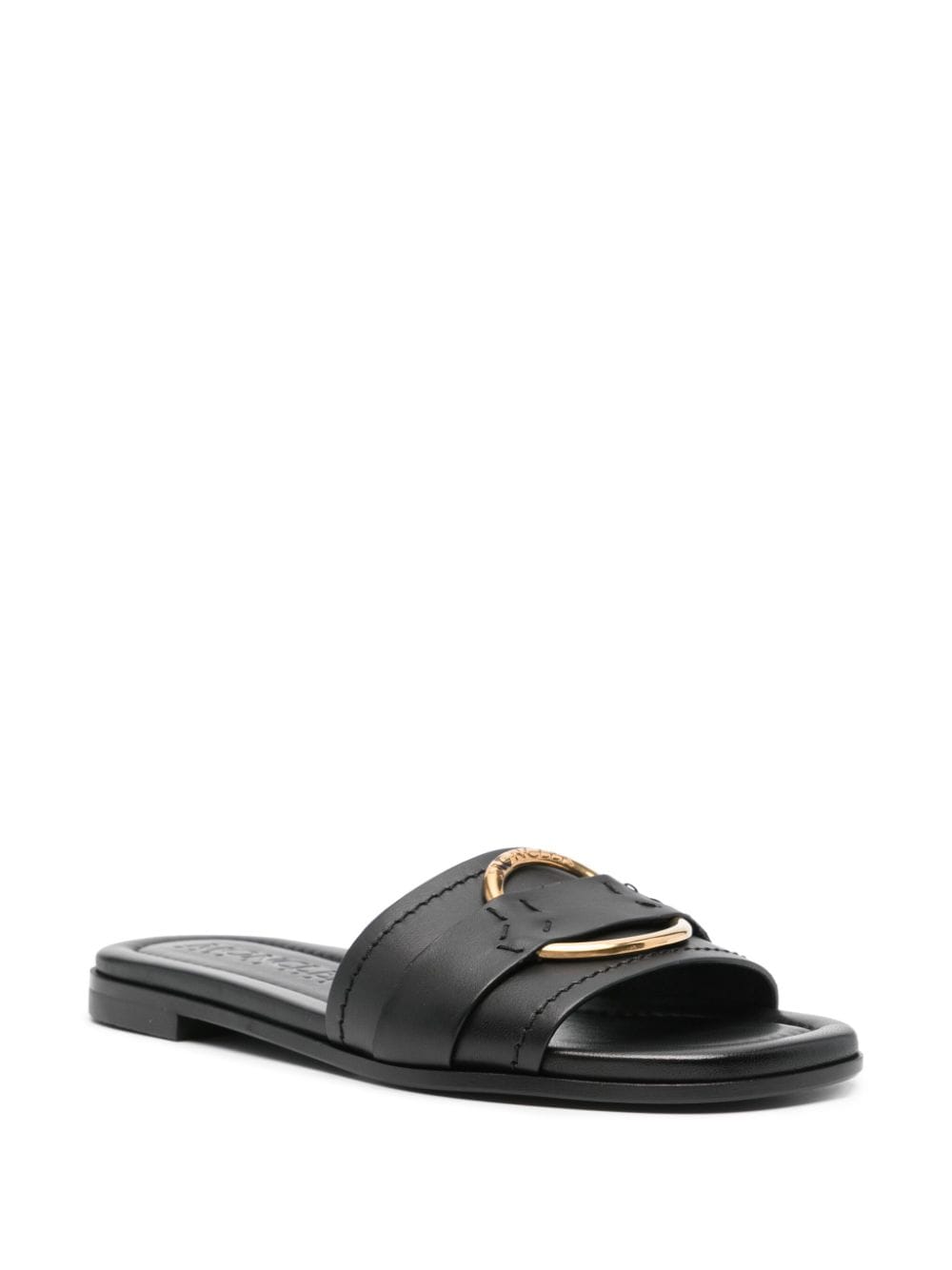 Bell leather flat sandals