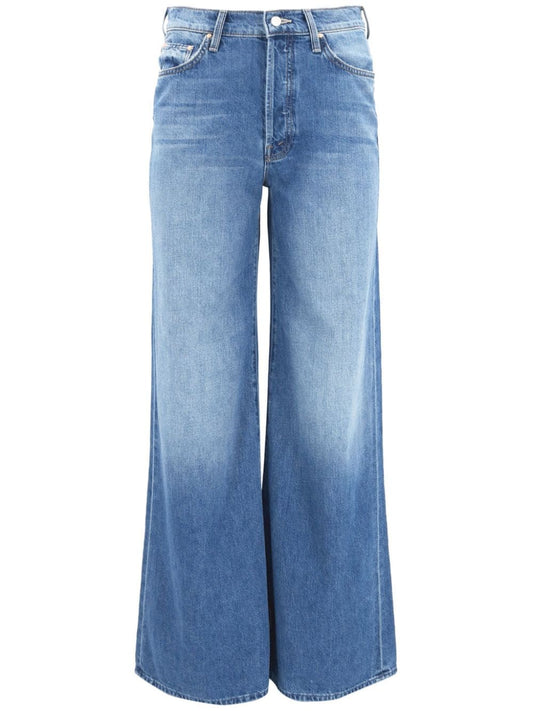 Wide leg denim jeans