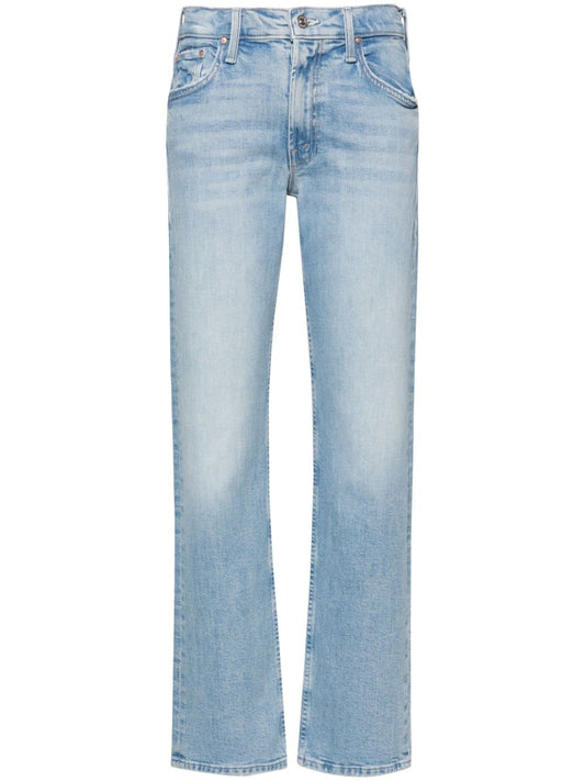 Straight leg denim jeans