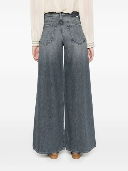 Wide leg denim jeans