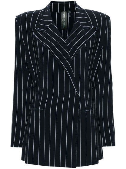 Pinstriped double-breasted jacket