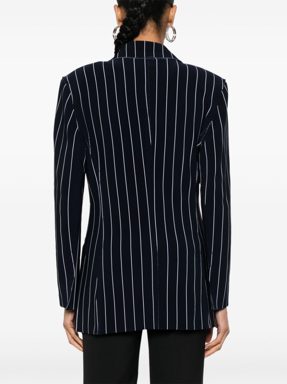 Pinstriped double-breasted jacket