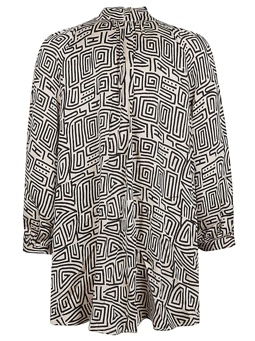 Printed silk shirt