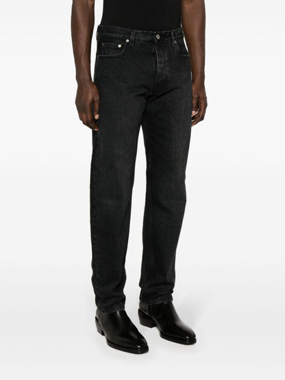 Tapered denim jeans