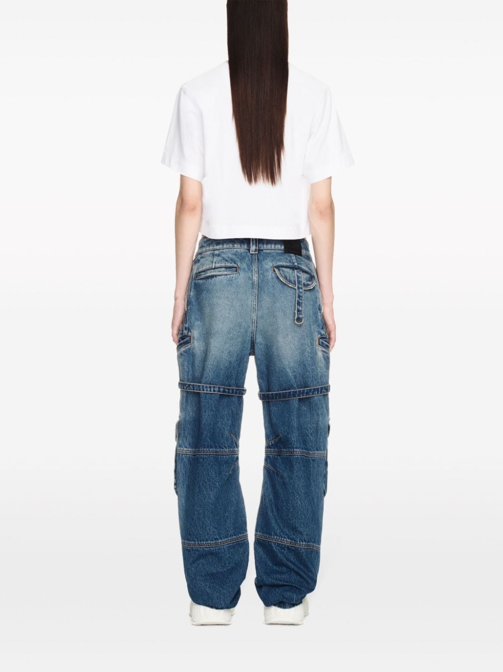 Cargo denim jeans