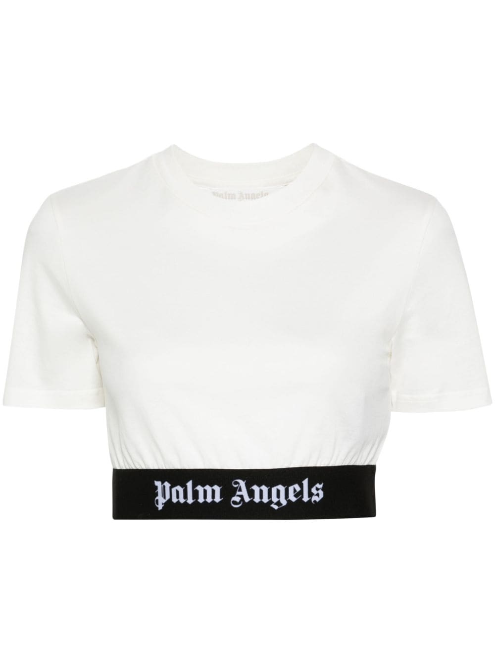 Logo cotton cropped t-shirt