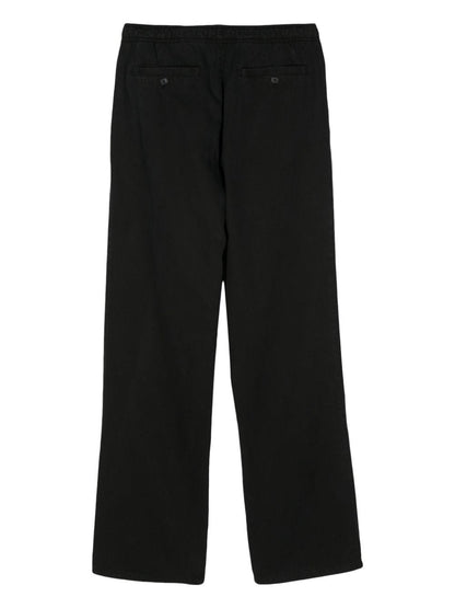 Monogram cotton blend trousers