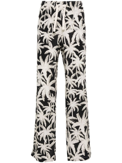 Allover logo loose fit trousers