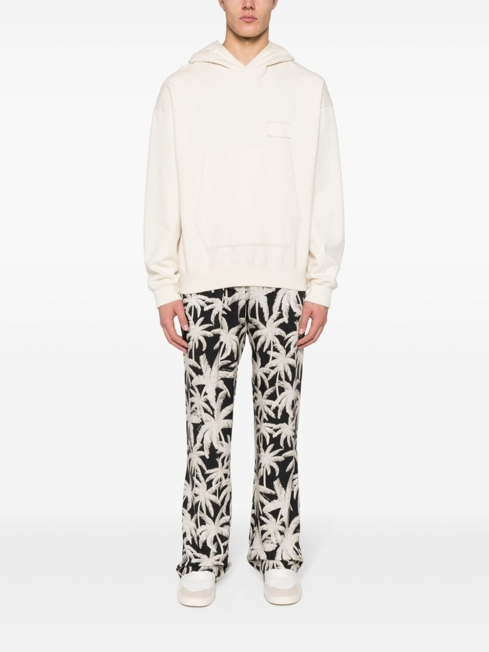 Allover logo loose fit trousers